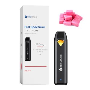 Full Spectrum CBD + CBG Vape for Relief 850mg (Bubblegum Terpene)